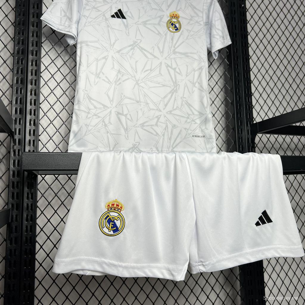24/25 قميص تدريب ريال مدريد الأبيض قبل المباراة 24/25 أطفال ريال مدريد قبل المباراة
