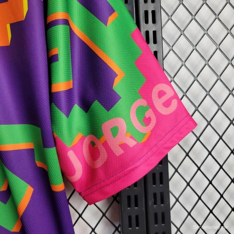 قميص مكسيكي ريترو 1995 مكسيكو كامبوس 9 برتقالي اللون
