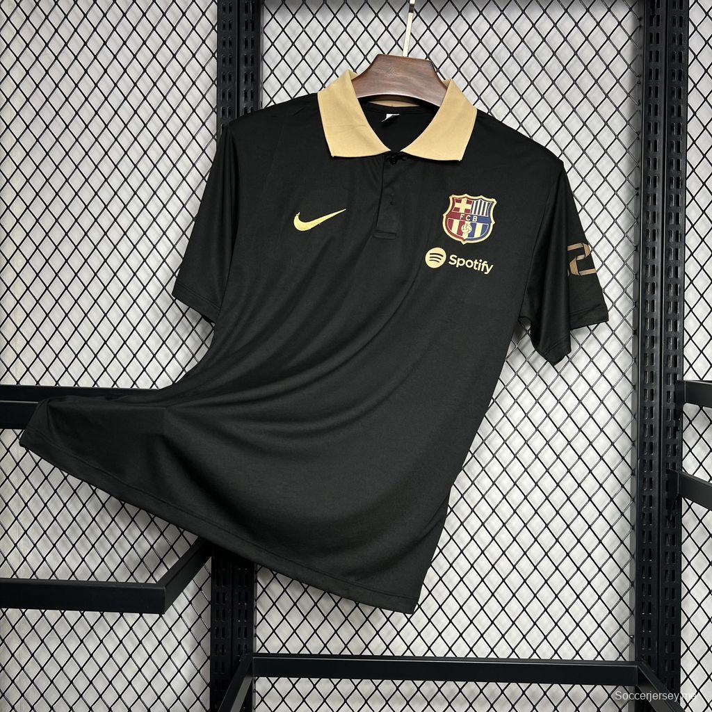 24/25 قميص بولو برشلونة بولو أسود 24/25
