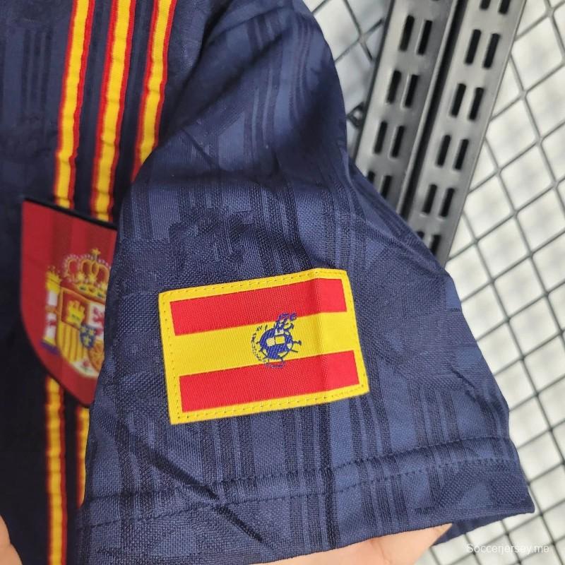 قميص منتخب إسبانيا 1996 ريترو 1996 خارج الديار
