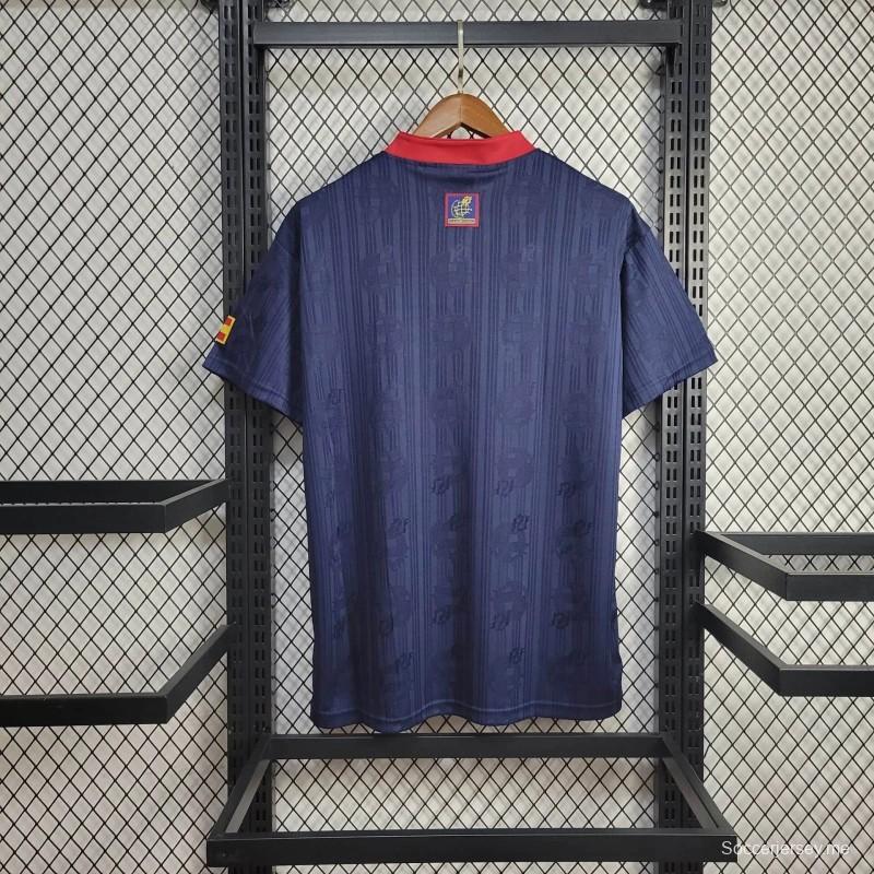 قميص منتخب إسبانيا 1996 ريترو 1996 خارج الديار
