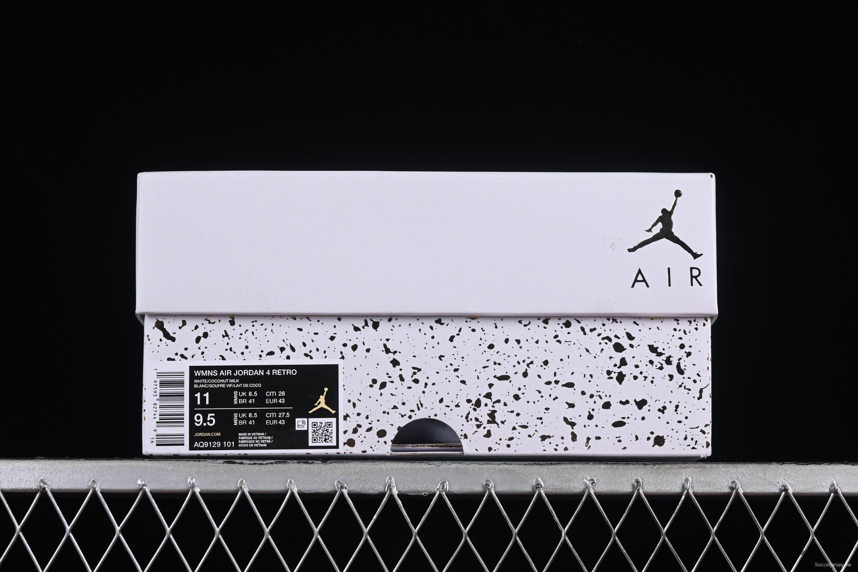 Nike Air Jordan 4 Retro Vivid Sulfur Sneakers - AQ9129-101