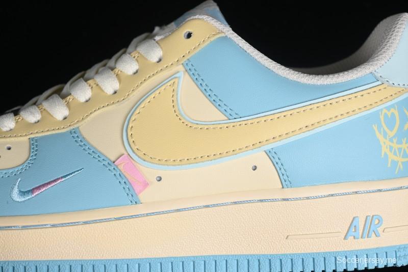 Nike Air Force 1 '07 Low Custom Casual Sneakers with Full-Length Honeycomb Air Cushion - XL2312-555