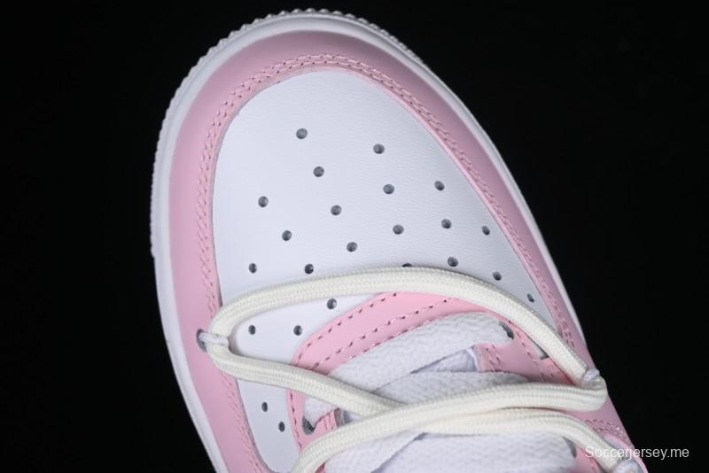 Nike Air Force 1 '07 Low Casual Sneakers with Dreamy Butterfly & Pastel Macaron Colorway - VV1998-013