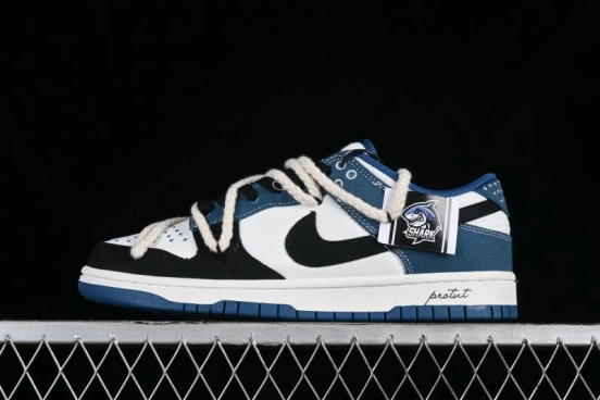 Nike Dunk Low High Street Style Ocean Protection Deconstructed SB Lace-Up Casual Skate Shoes - DV0834-101