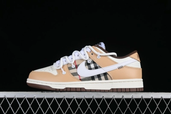 Nike Dunk Low Plaid Variation Retro SB Lace-Up Low-Top Casual Sneakers - DD1503-124