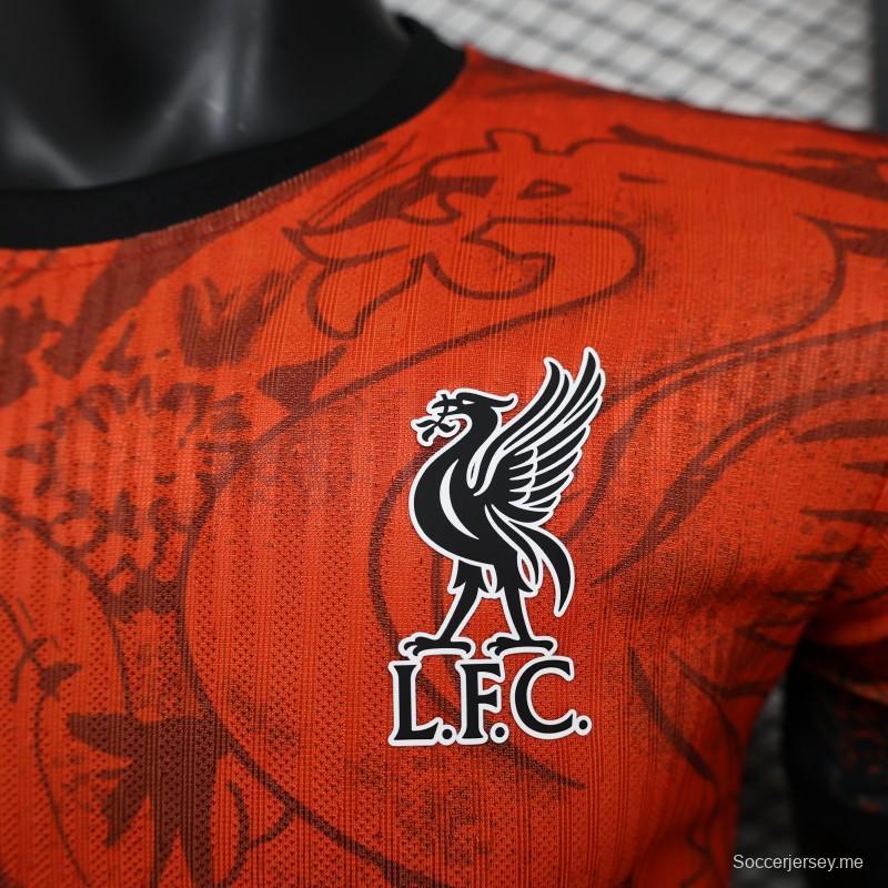 إصدار اللاعب 24/25 قميص ليفربول ريد دراجون الخاص 24/25
