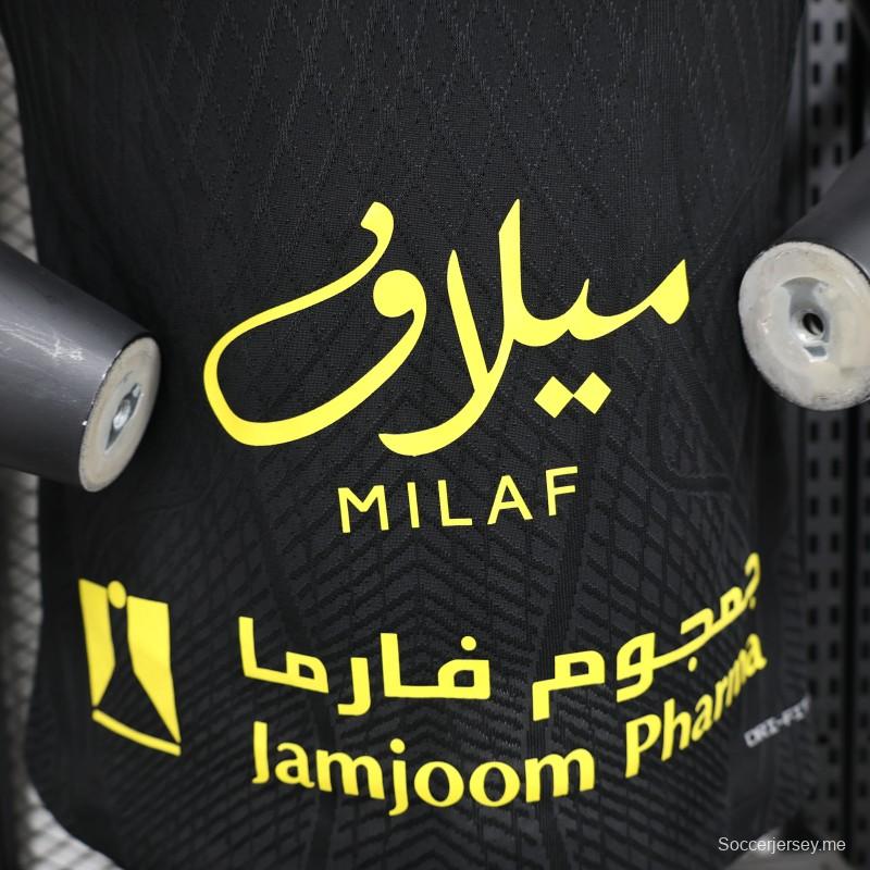 إصدار اللاعب 25/26 قميص الاتحاد الثالث أسود اللون أسود 25/26