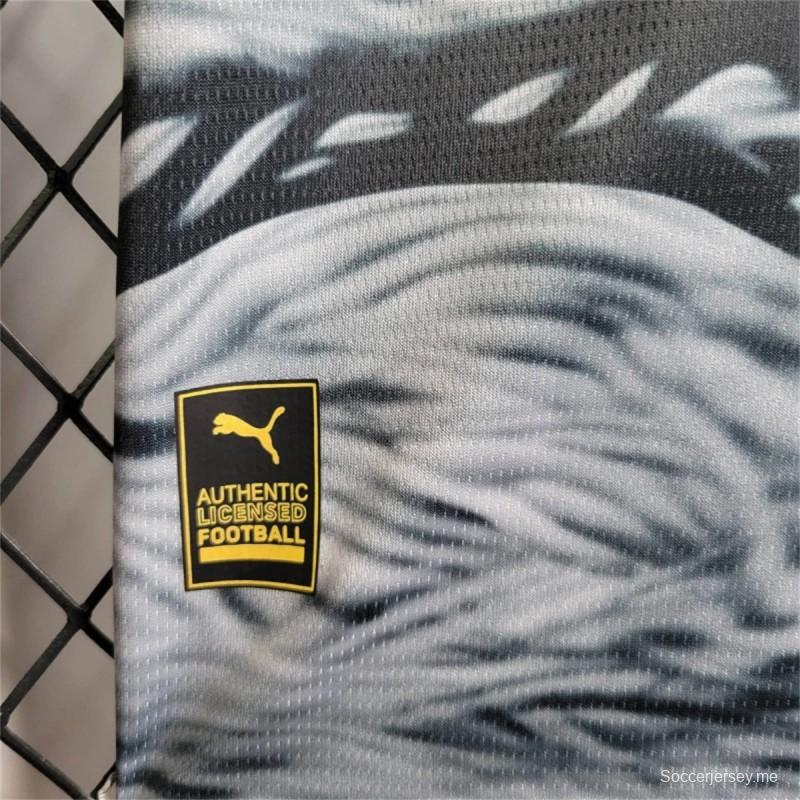 25/26 مانشستر سيتي مانشستر سيتي النسخة التجريبية باللون الرمادي الأسود