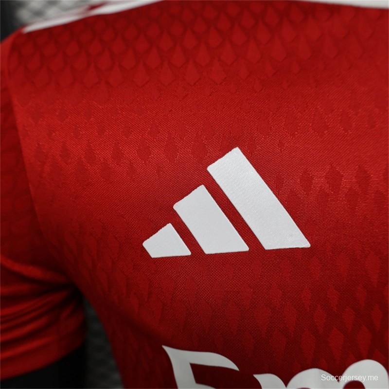 25/26 نسخة اللاعب 25/26 قميص تدريب أرسنال الرياضي الأحمر