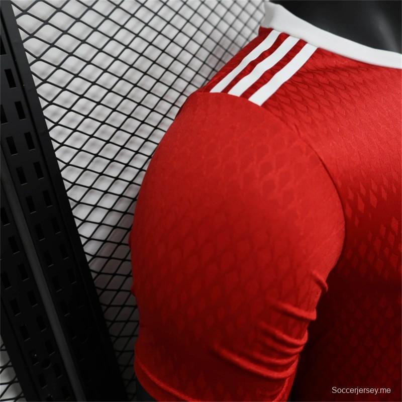 25/26 نسخة اللاعب 25/26 قميص تدريب أرسنال الرياضي الأحمر