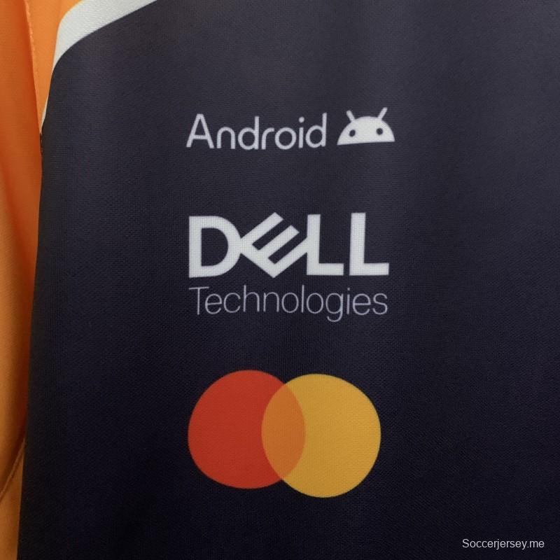 2025 فورمولا 1 فورمولا 2025 قميص مكلارين فورمولا 2025 برتقالي/بحري