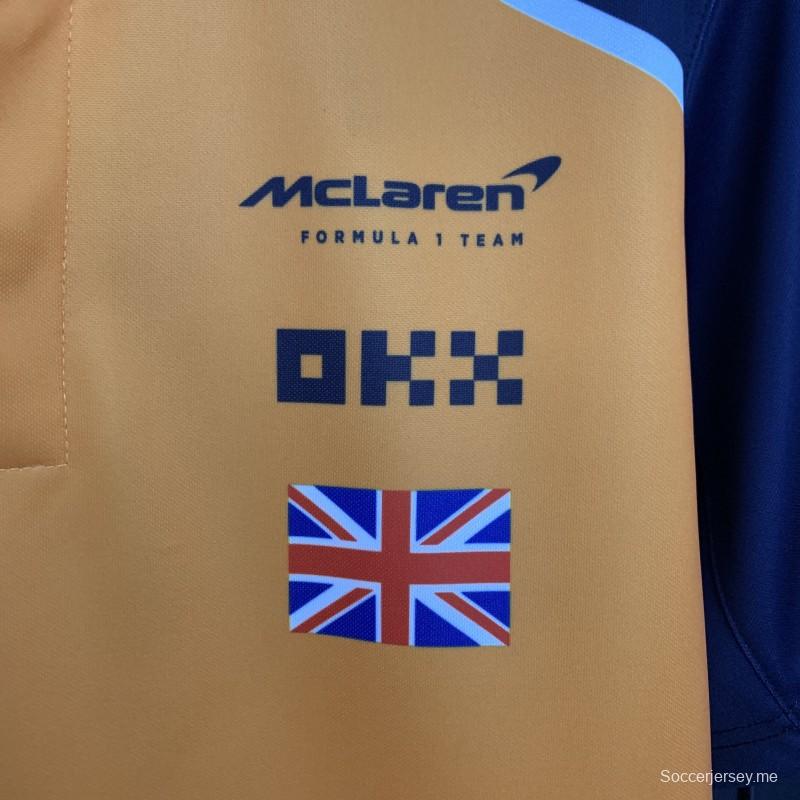 2025 قميص بولو فورمولا 1 فورمولا برتقالي مكلارين نوريس 2025