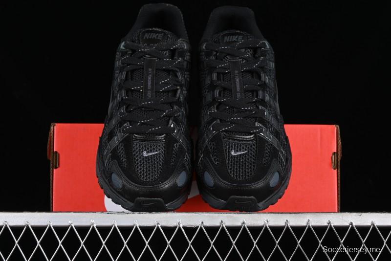 Nike P-6000 PRM Retro Casual Sneakers with Vintage Running Shoe Design - FQ8732-010