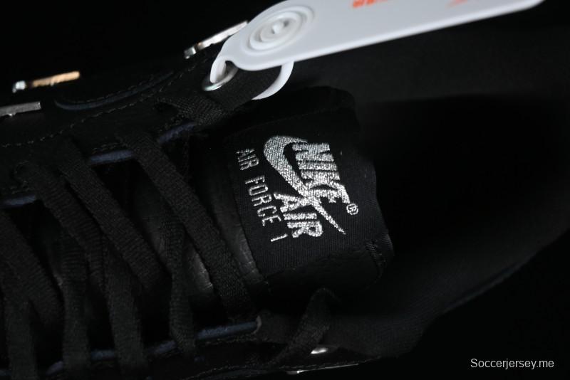 Nike Air Force 1 '07 Low Silver Swoosh Casual Sneakers - HQ1180-001