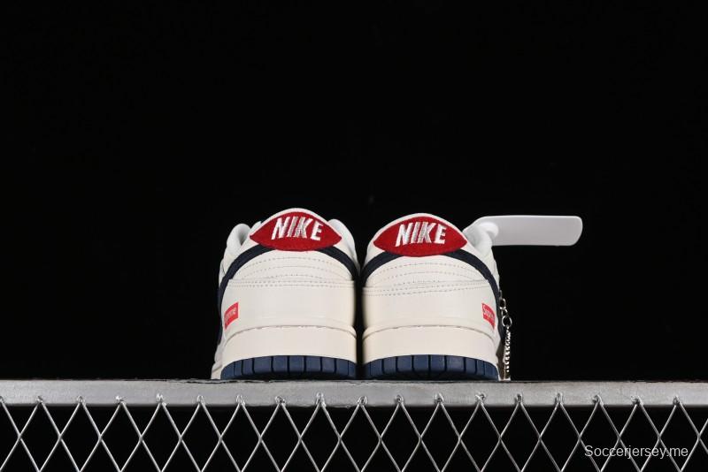 Nike SB Dunk Low Supreme Collaboration Anniversary Custom Low-Top Casual Skate Shoes - FC1688-142