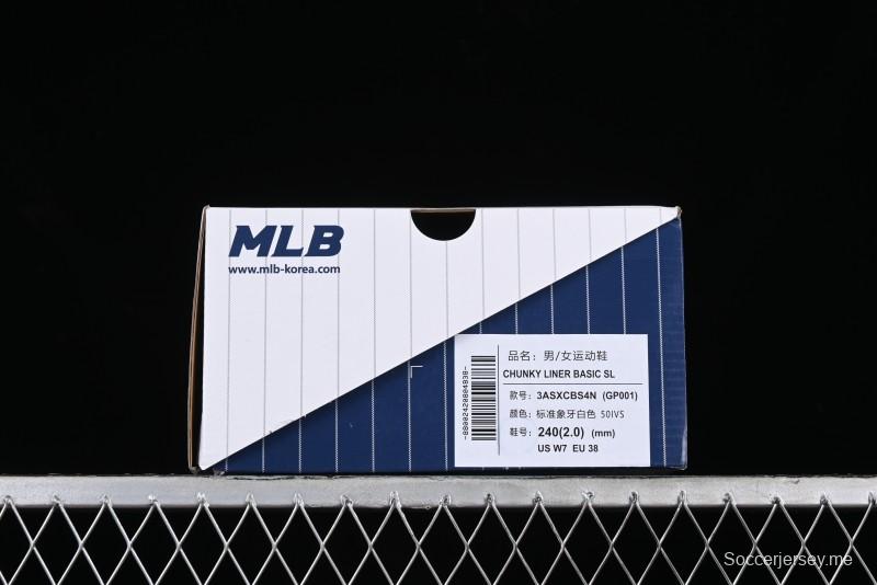 New York Yankees MLB Chunky Runner Basic Lace-Up Lightweight Casual Sneakers - 3ASXCBS4N50IVS