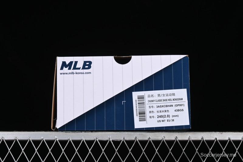 MLB Chunky Classic Base Heel Monogram Lightweight Platform Sneakers - 3ASXCBH4N43BGS