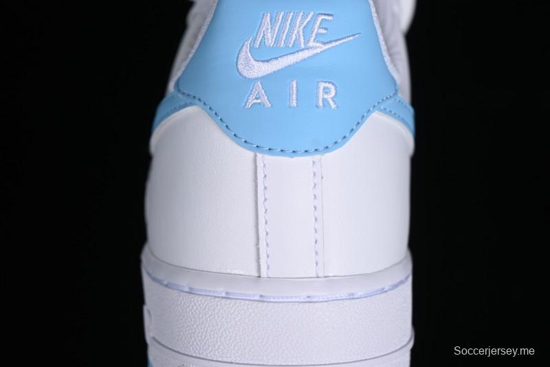 Nike Air Force 1 '07 Low White Blue Casual Sneakers - FQ4296-100