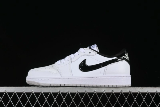 Nike Air Jordan 1 Low '85 Metallic Black White Blue - FB9933-102