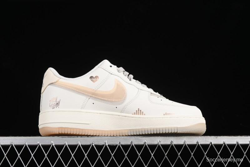 Nike Air Force 1 '07 Low Heart "Rate Beating" Casual Sneakers - CW1574-708