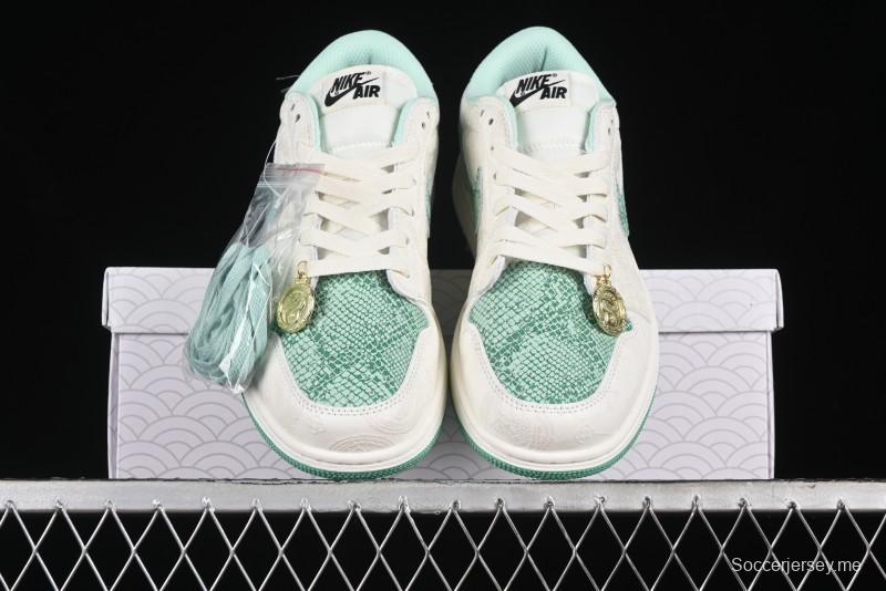 Nike Air Jordan 1 Low OG Retro Basketball Shoes Snake Year Limited Edition - HF3144-100