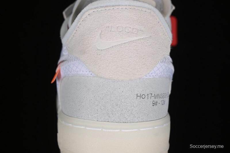 Nike Off White x Air Force 1 Low OW Transparent White Sneakers - AO4606-100