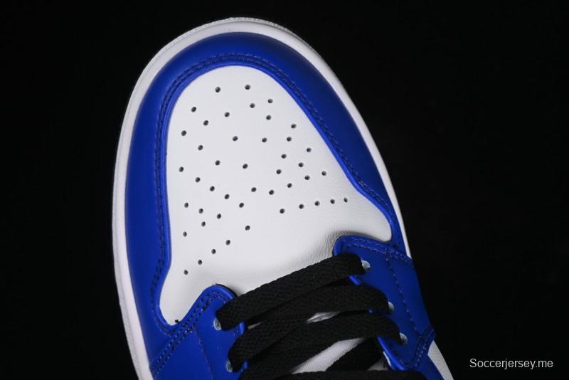 Nike Air Jordan 1 Low Retro Basketball Shoes White Blue - 553558-124