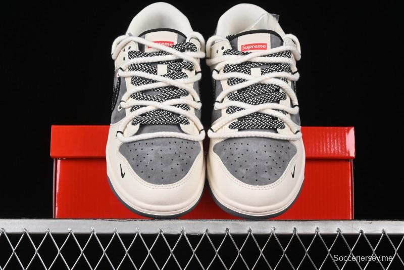 Nike SB Dunk Low Stussy Anniversary Edition Customized Low-Top Casual Sneakers - SJ2068-287