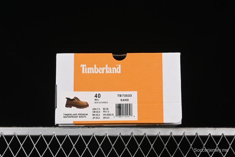 Timberland 24SS Autumn New Collection Low-Top Casual Shoes with Anti-Slip Rubber Sole - TB73533SAND