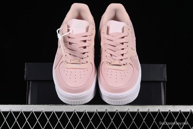 Nike Air Force 1 PLT Low-Top Casual Sneakers with Speed-Inspired Swoosh Design - DJ9946-602