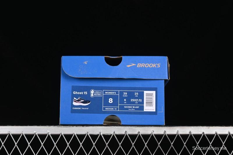 Brooks Ghost 15 Running Shoes with DNA LOFT V2 Cushioning and Breathable Air Mesh - 1203801B497