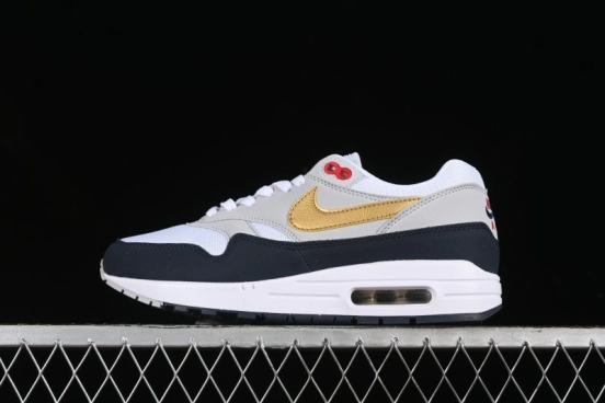 Nike Air Max 1 Retro Running Shoes with Half-Sole Air Cushion - HM9604-400