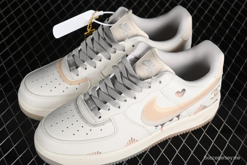 Nike Air Force 1 '07 Low Heart "Rate Beating" Casual Sneakers - CW1574-708