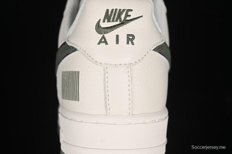 Nike Air Force 1 '07 Low QR Code Military Green Starry Sky Casual Sneakers - CU1836-966