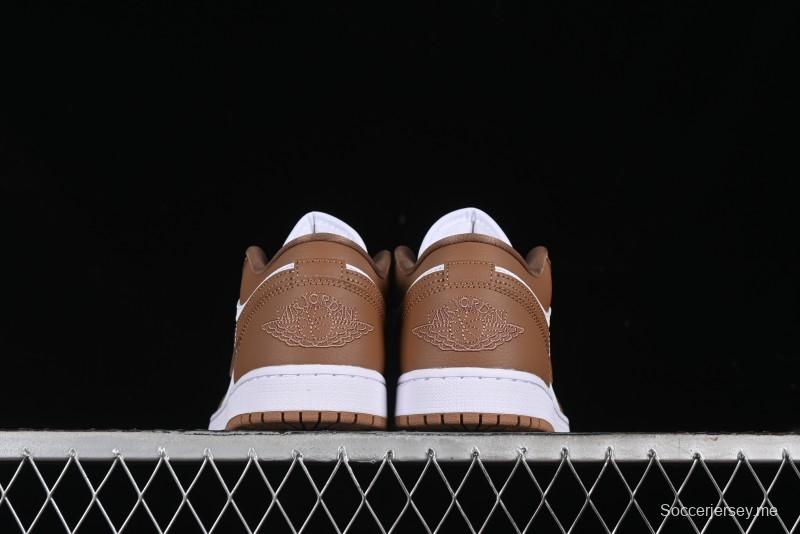 Nike Air Jordan 1 Low AJ1 White Tan Low Top Casual Sneakers - DC0774-202