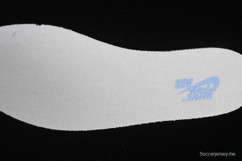 Nike Travis Scott x Fragment Design x Air Jordan 1 Low OG SP AJ1 Supreme Collaboration - White Blue Lettering Low Top Casual Sneakers - XY2688-116