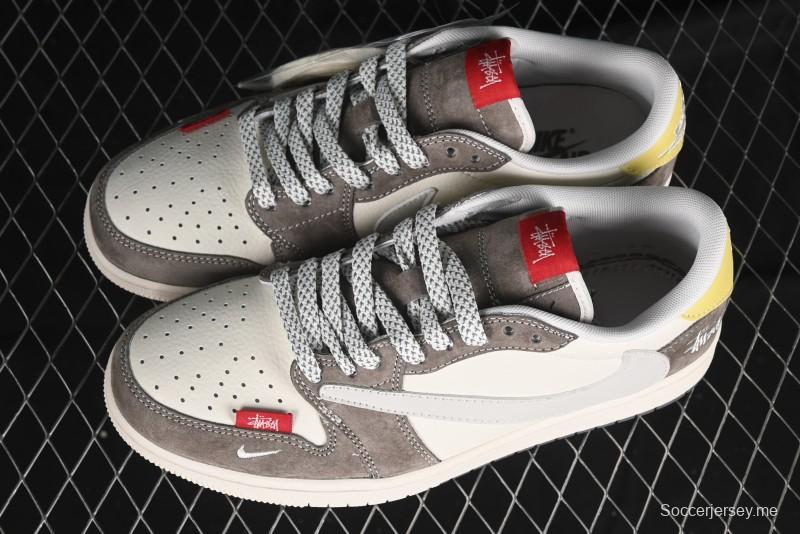Nike Travis Scott x Fragment Design x Air Jordan 1 Low OG SP AJ1 - SJ2068-136