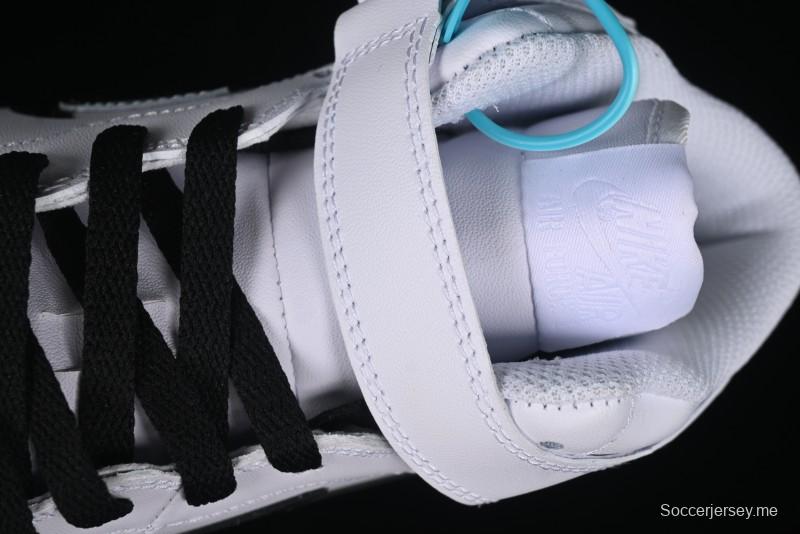 Nike Air Force 1 Mid Custom Hand-Painted Broken Three Hooks Shadow Spray-Painted Strap Mid-Top Casual Sneakers - CW2289-111