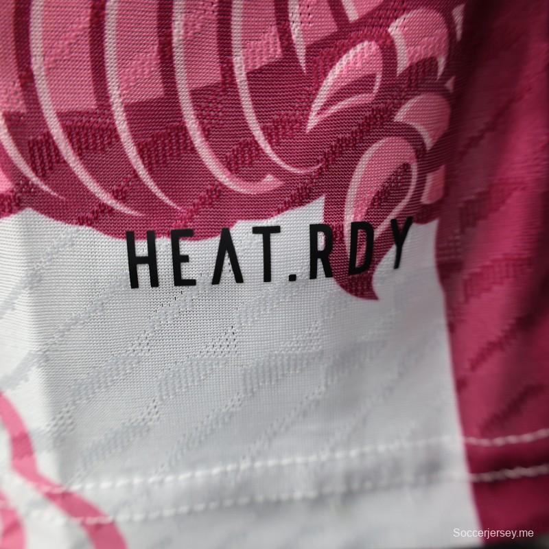 إصدار اللاعب 2025 قميص منتخب اليابان 2025 أبيض بتصميم تنين وردي اللون الأبيض