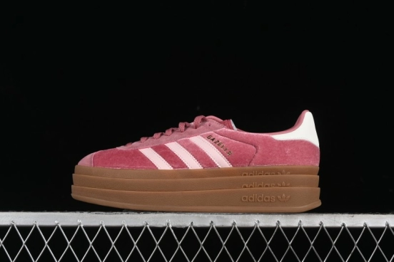 Adidas Originals Gazelle Bold IG4389 Low-Top Sneakers with Thick Sole for Slip Resistance and Durability