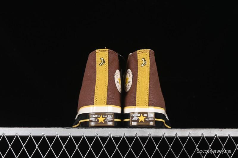 Converse Zoo Happy Pets Series High-Top Fleece-Lined Casual Sneakers with Animal-Themed Design - A12767C