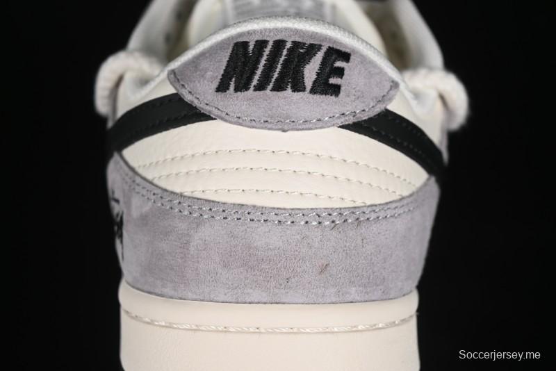 Nike SB Dunk Low Stussy Anniversary Edition Customized Low-Top Casual Skate Shoes - SJ2068-293