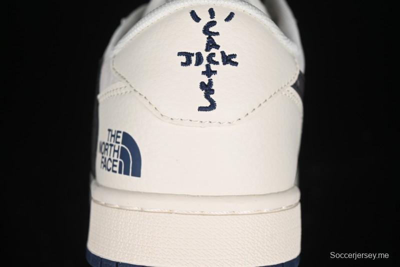 Nike Travis Scott x Fragment Design x Air Jordan 1 Low OG SP AJ1 Low Top Casual Sneakers - XY2688-110