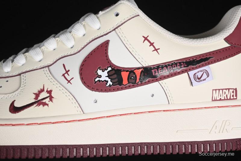Nike Air Force 1'07 Low "Deadpool" Marvel Series Deadpool Casual Sneakers - FB1839-512