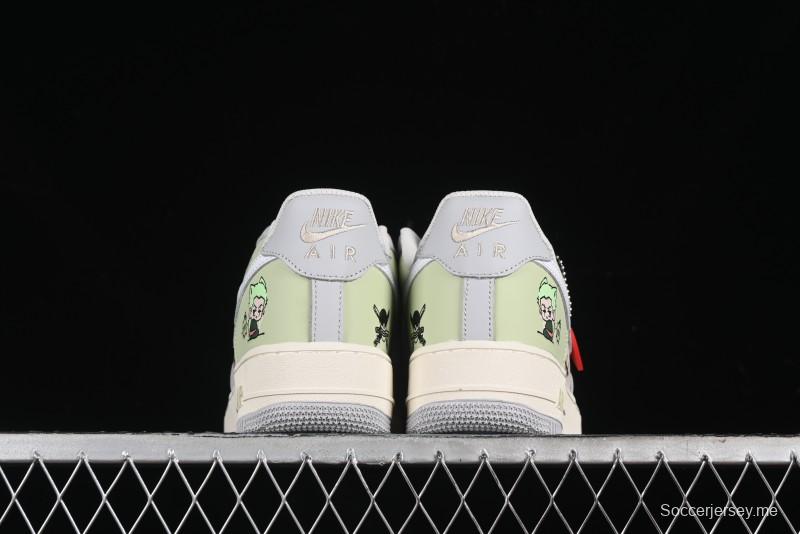 Nike Air Force 1'07 Low "Three Blade Flow" One Piece Series - Zoro's Santoryu Casual Sneakers - CJ0304-510