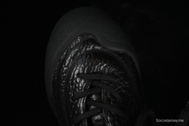 Alexander McQueen Flexion Retro Sneakers in Black with Diamond Grain Calfskin - 8.F6