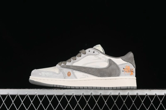 Nike Travis Scott x Fragment Design x Air Jordan 1 Low OG SP AJ1 Low-top Casual Sneakers - DM6688-610