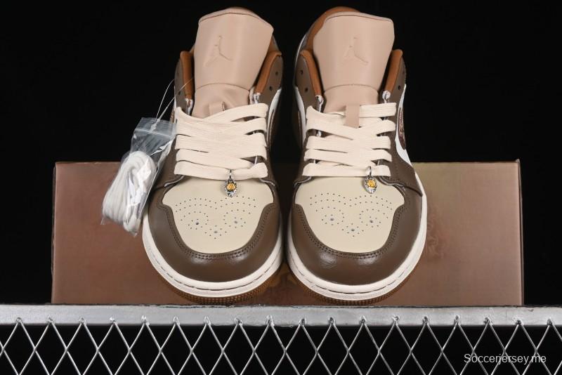 Nike Air Jordan 1 Low AJ1 Black Myth Wukong - Dark Monkey King Low Top Casual Sneakers - HF5753-221