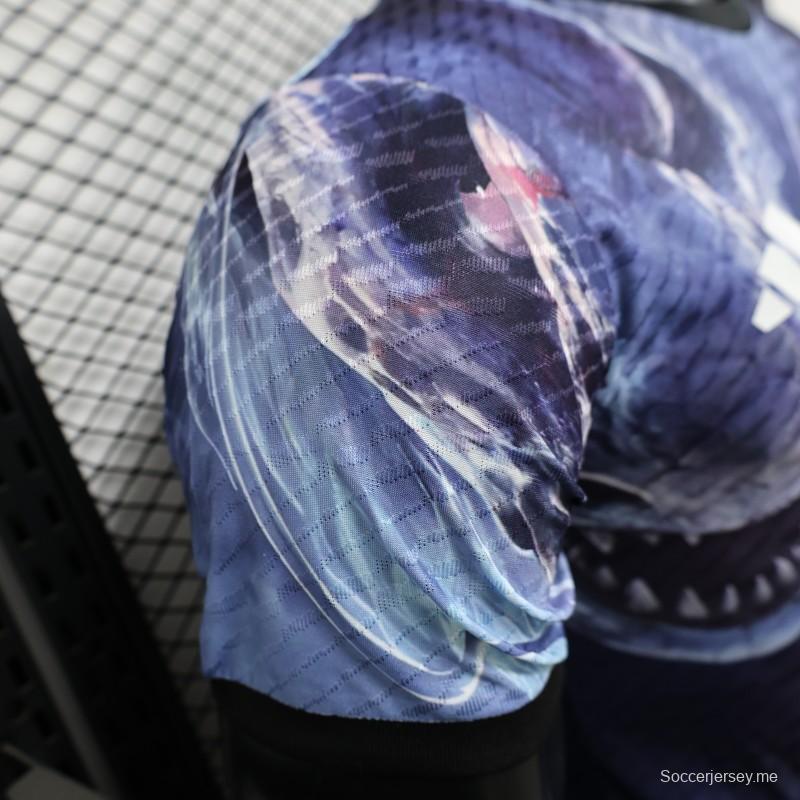 إصدار اللاعب 2025 اليابان 2025 اليابان NA ZHA الأزرق الداكن مع قميص التنين